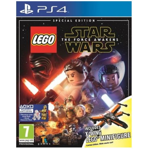 Lego Star Wars The Force Awakens Special Edition PS4 Game (X-Wing Figure)